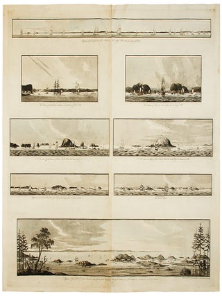Item #34403 [8 Navigational Profiles near Nova Scotia}: Appearance of the Land from the White...