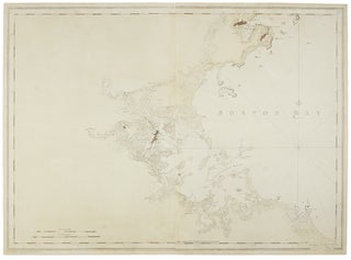 Item #34405 [Untitled chart of Boston Bay]. J. F. W. SAMUEL HOLLAND DES BARRES, publisher, and