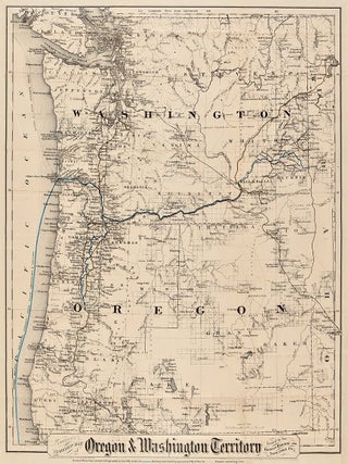Item #34508 Colton's Township Map of Oregon & Washington Territory, Issued by the Oregon...