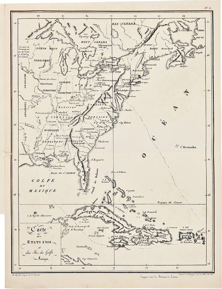 Item #34546 Voyage en Amerique, en Italie, en Sicile et en Egypte, pendant les annees 1816, 1817, 1818, et 1819. [With:] Recueil des Cartes et des Vues du Voyage en Amerique en Italie en Sicile et en Egypte fait pendant les annees 1816, 1817, 1818 et 1819. Edouard de MONTULE.