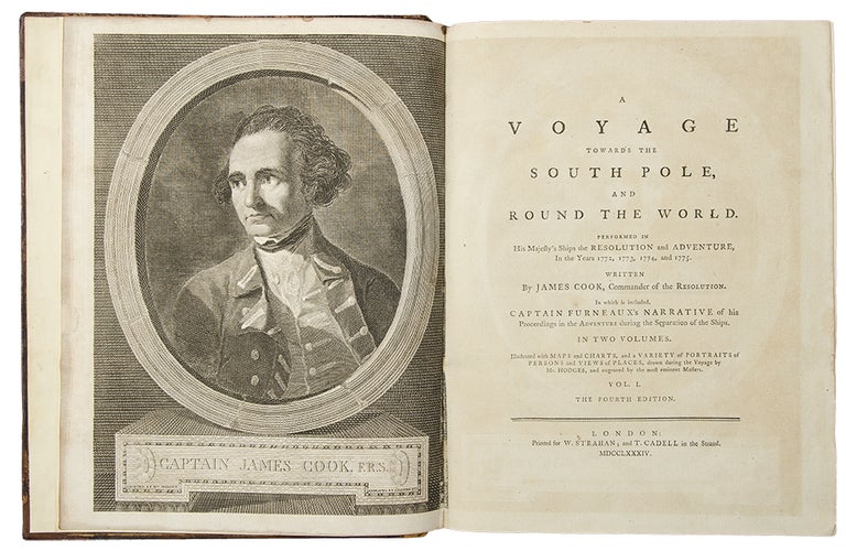 Item #34845 A Voyage towards the South Pole, and Round the World. Performed in His Majesty's Ships the Resolution and Adventure, In the years 1772, 1773, 1774, and 1775. In which is included Captain Furneaux's Narrative of his Proceedings in the Adventure during the Separation of the Ships ...Fourth Edition. Capt. James COOK.