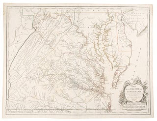 Item #34896 Carte de la Virginie et du Maryland. Joshua FRY, Peter JEFFERSON