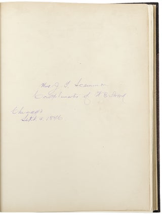 A Trip to the Yellowstone National Park in July, August and September 1875. From the Journal of General W. E. Strong