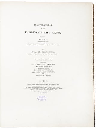 Illustrations of the Passes of the Alps