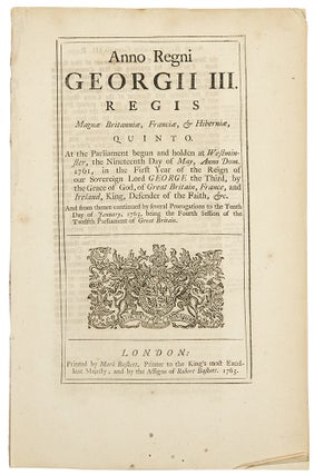 Item #35551 [The Stamp Act]. AMERICAN REVOLUTION, Act of Parliament - Great Britain