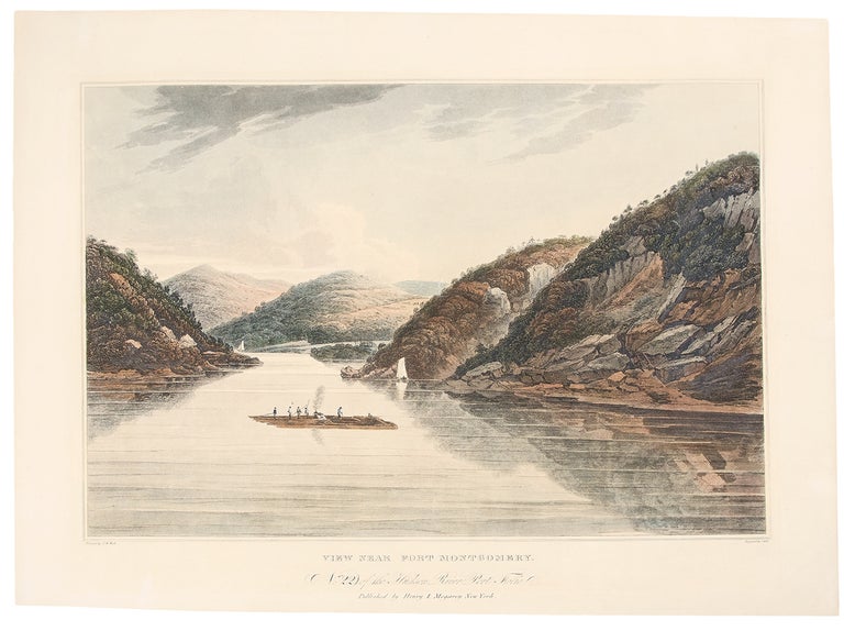 Item #35617 View Near Fort Montgomery. No. 22 of the Hudson River Port Folio. John HILL, William Guy Wall, engraver.