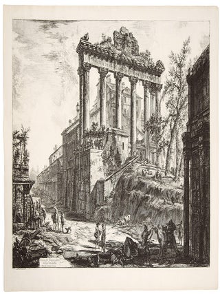 Item #35870 The Temple of Saturn, with a Corner of the Arch of Septimius Severus in the...
