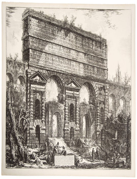 Item #35871 The Porta Maggiore, Originally An Archway of the Aqua Claudia and the Anio Novus. Giovanni Battista PIRANESI.
