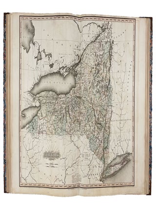 A New American Atlas containing Maps of the Several States of the North American Union, projected and drawn on a uniform scale from documents found in public offices of the United States and State Governments, and other original and authentic information by Henry S. Tanner