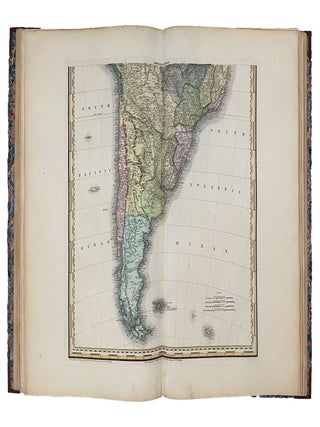 A New American Atlas containing Maps of the Several States of the North American Union, projected and drawn on a uniform scale from documents found in public offices of the United States and State Governments, and other original and authentic information by Henry S. Tanner