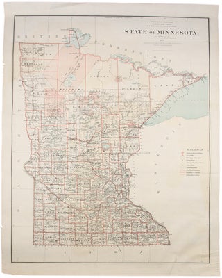 Item #36092 Minnesota. General Land Office - C. ROESER UNITED STATES, G. L. O., Principal...