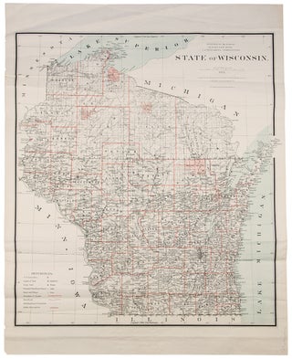 Item #36095 Wisconsin. General Land Office - C. ROESER UNITED STATES, G. L. O., Principal...
