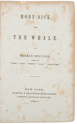 Item #36148 Moby Dick, or, The Whale. Herman MELVILLE