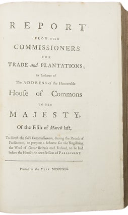 Item #36184 [Six works bound in one, mostly concerning the English colonies in America]. ENGLISH...