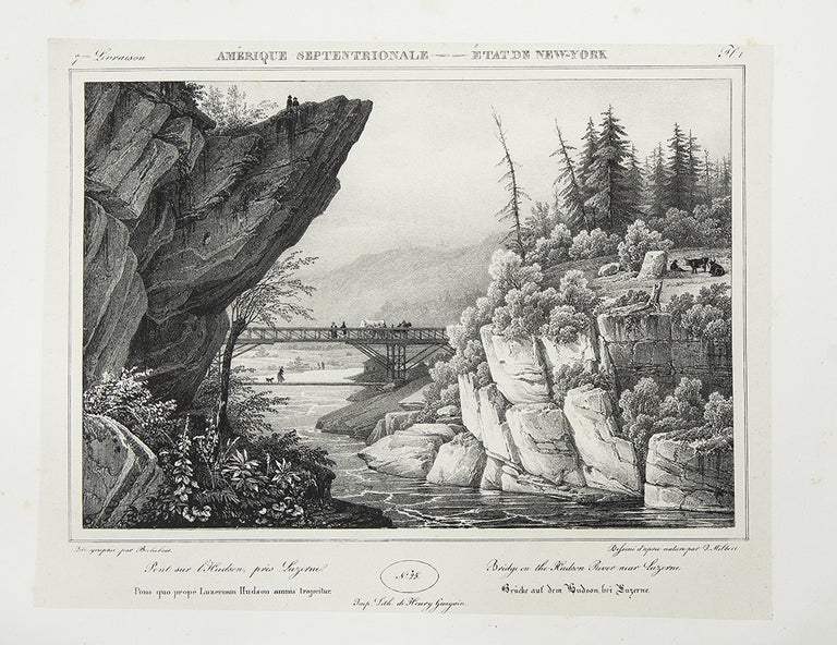 Item #36214 Itinéraire Pittoresque du Fleuve Hudson et des parties latérales de l'Amérique du Nord. Jacques-Gérard MILBERT.