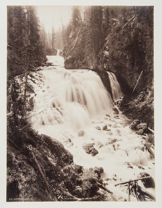 Item #36377 [Group of 7 mounted albumen photographs of Yellowstone]. William Henry JACKSON