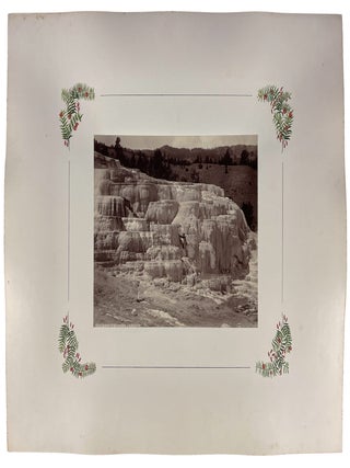 [Group of 7 mounted albumen photographs of Yellowstone]