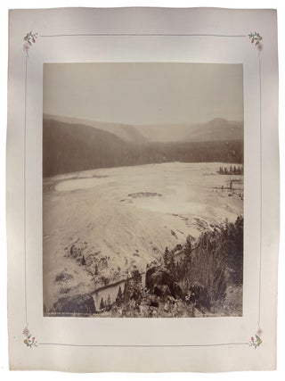 [Group of 7 mounted albumen photographs of Yellowstone]