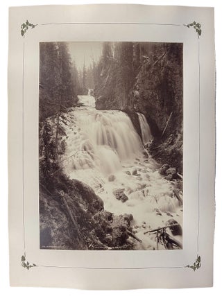 [Group of 7 mounted albumen photographs of Yellowstone]