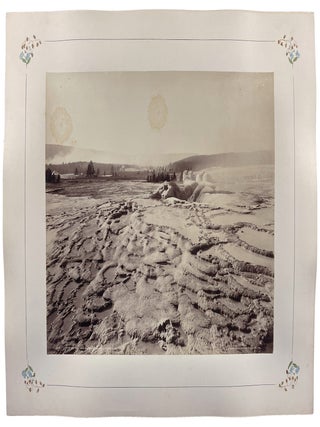 [Group of 7 mounted albumen photographs of Yellowstone]