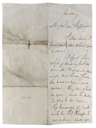 [Archive of three autograph letters signed from George Catlin to Captain William Shippard]