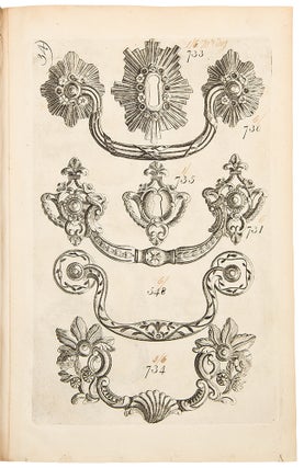 Item #36596 [Early English trade catalogue of brass furniture hardware designs]. English 18th...