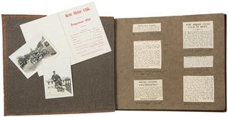 Item #36779 [Album of newspaper clippings, photographs, and ephemera related to the Kent Motor...