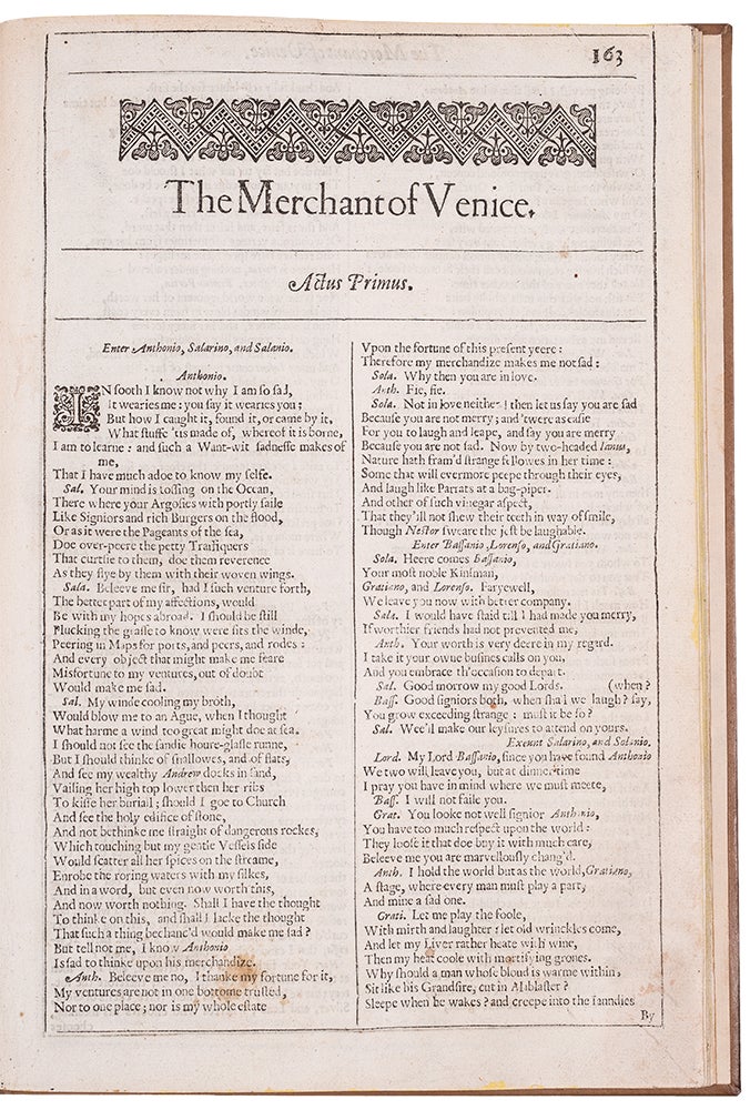 Item #37808 The Merchant of Venice. William SHAKESPEARE.