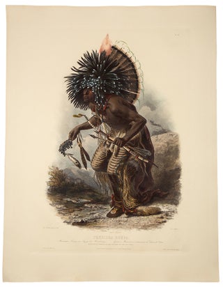 Item #37887 Péhriska-Rúhpa. Moennitarri Warrior in the Costume of the Dog Danse. Karl BODMER