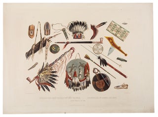 Item #37925 Indian Utensils and Arms. Karl BODMER