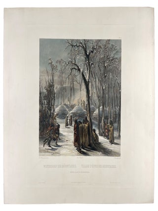 Item #37927 Winter Village of the Minatarres. Karl BODMER