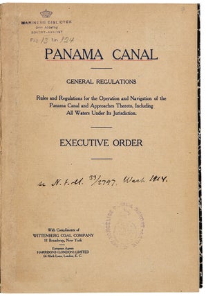 Item #38258 General Regulations. Rules and regulations for the operation and navigation of the...