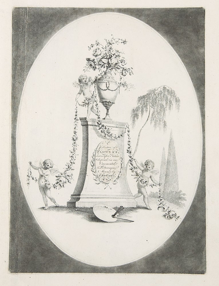 Item #38271 A Collection of Flowers drawn after Nature, & disposed in an Ornamental & Picturesque Manner. John EDWARDS.