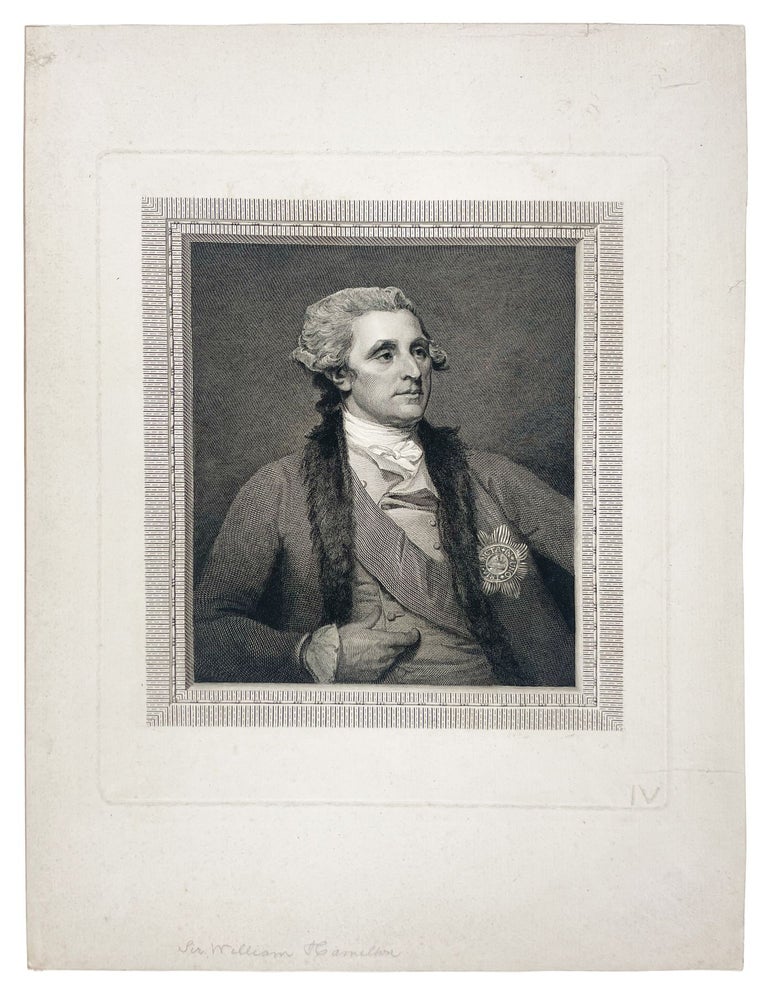 Item #38706 Sir William Hamilton. Sir William HAMILTON, William SHARP, portrait of, engraver.