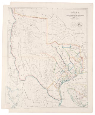 Item #38712 Map of Texas, compiled from Surveys recorded in the Land Office of Texas and other...