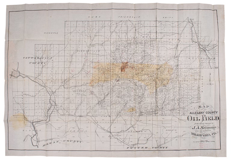 Item #38756 Map of the Allegany County Oil Field. J. A. SEYMOUR.