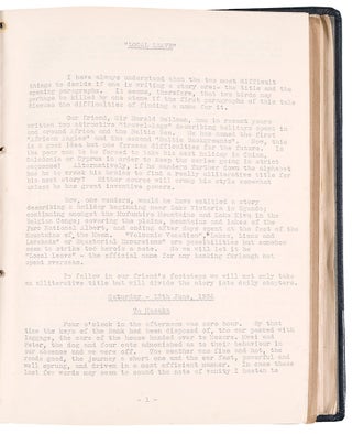 Archive of photographically-illustrated typescript memoirs of travels in Africa before, during, and after World War II