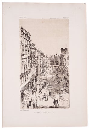 Item #38922 St. James's Street - June 1878. James McNiell WHISTLER