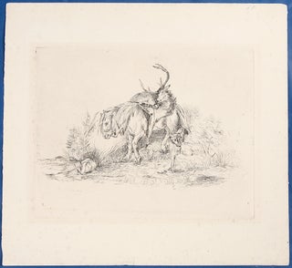 Item #39077 Highland Pony Carrying a Dead Stag. Queen VICTORIA, Prince ALBERT