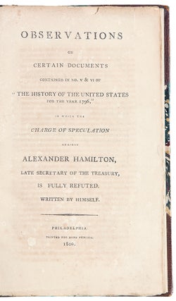 Item #39197 Observations on Certain Documents Contained in No. V & VI of "The History Of The...