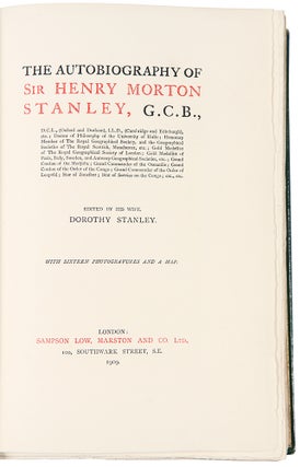 The Autobiography of Sir Henry Morton Stanley... edited by his wife, Dorothy Stanley.