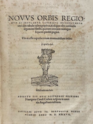 Item #39475 Novus Orbis Regionum Insularum Veteribus Incognitarum. [A New World of Islands...