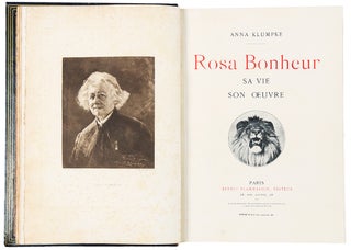 Rosa Bonheur Sa Vie Son Oeuvre