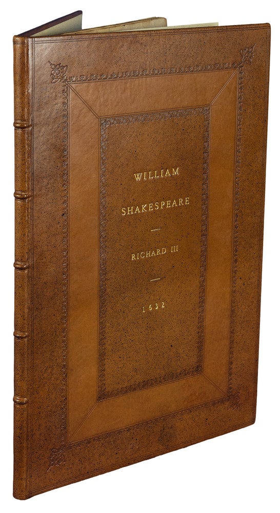 Item #39567 The Tragedy of Richard the Third: with the Landing of Earle Richmond, and the Battell at Bosworth Field. William SHAKESPEARE.