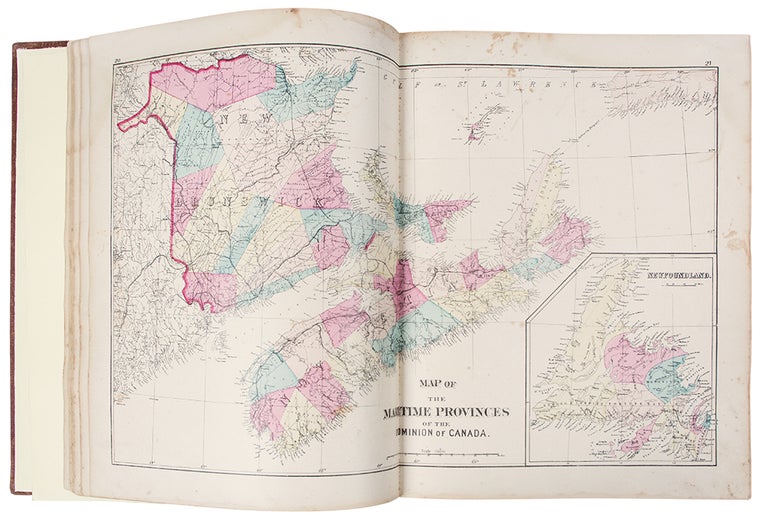 Item #39575 Atlas of the Maritime Provinces of the Dominion of Canada, with Historical and Geographical Descriptions. Frederick B. ROE.