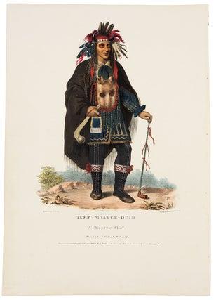 Item #39651 Okee-Maakee-Quid, a Chippeway Chief. Thomas L. MCKENNEY, James HALL