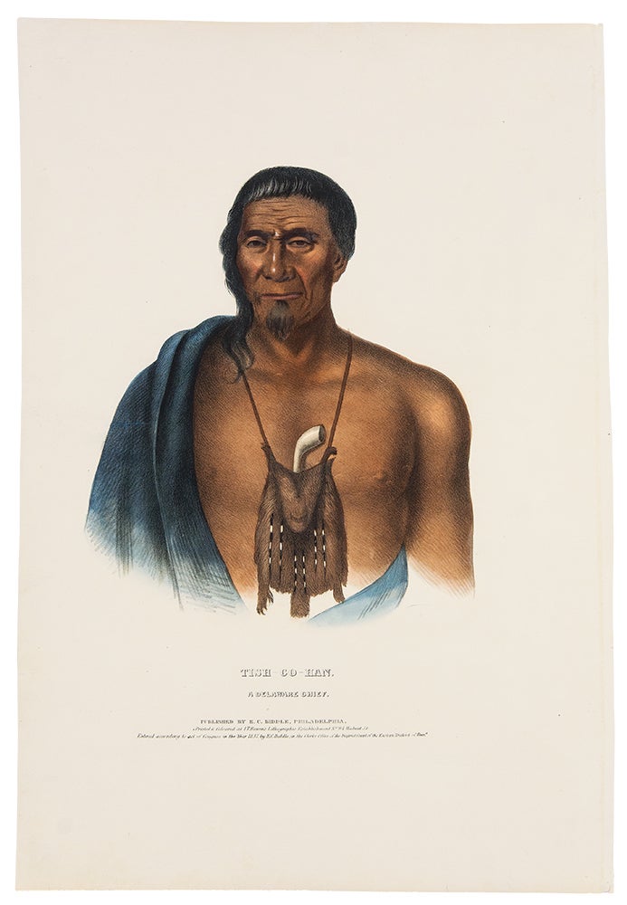 Item #39655 Tish-Co-Han, A Delaware Chief. Thomas L. MCKENNEY, James HALL.
