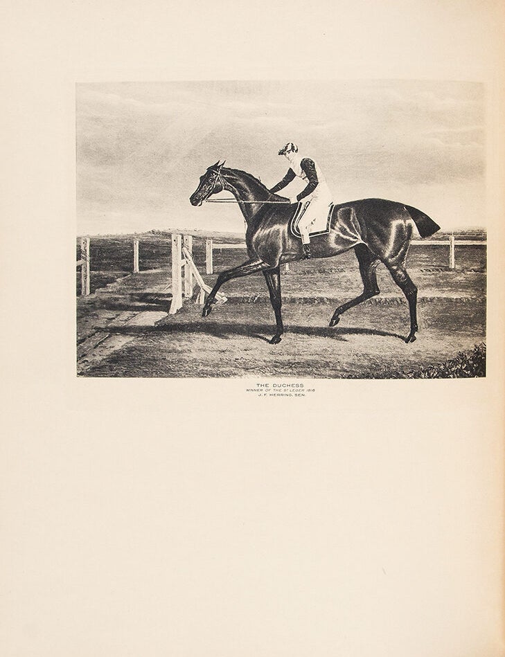 Item #39696 Cherished Portraits of Thoroughbred Horses, from the collection of William Woodward with Notes by W.S. Vosburgh. William WOODWARD, W S. VOSBURGH.