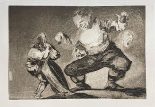 Los Proverbios, the complete set of etchings with aquatint and drypoint, 1816-24, on heavy wove paper, watermark Palmette or without watermark, very good, richly printed impressions from the First Edition of three hundred copies, with the lithographic title page