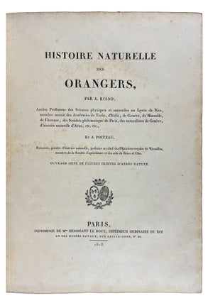 Histoire Naturelle des Orangers